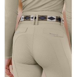 Pantalón de equitación ELT Comfort Ride Glam para mujer Gris beige Pantalón de equitación ELT Comfort Ride Glam para mujer Gris beige