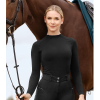 Camiseta técnica ELT de malla 3D Richmond de manga larga para mujer Negro