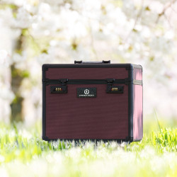 Caja de aseo brillante de equitación imperial Higo Violeta