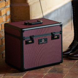 Caja de aseo brillante de equitación imperial Higo Violeta