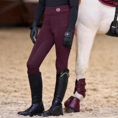 Legging de equitación Imperial Riding Tessy FullGrip KIDS Higo Violeta
