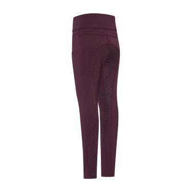 Legging de equitación Imperial Riding Tessy FullGrip KIDS Higo Violeta