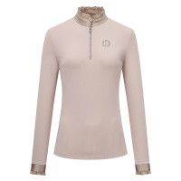 Top Imperial Riding Anna de manga larga Gris / arena