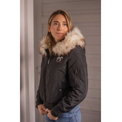 Cazadora Pénélope Lyon Brillo negro