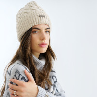 Gorro HV Polo Claire mujer Marfil Beige