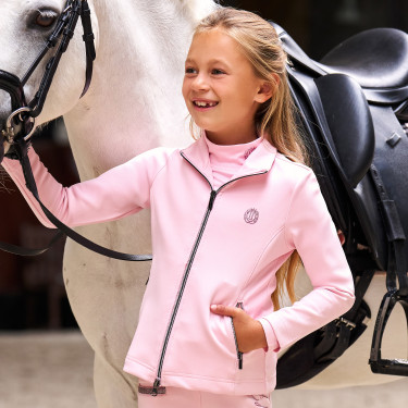 Cárdigan Imperial Riding Carla para niños Algodón de azúcar Rosa