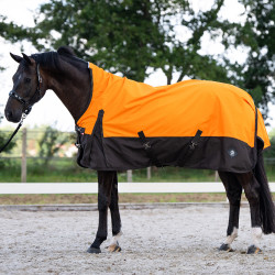 Manta de exterior Imperial Riding Customized High Neck polar Naranja / marrón oscuro Multicolor