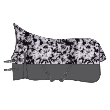 Manta de exterior Imperial Riding Customized High Neck polar Violeta a cuadros / gris Manta de exterior Imperial Riding Customized High Neck polar Violeta a cuadros / gris