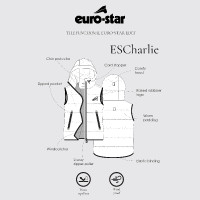 Chaleco acolchado sin mangas Euro-Star Charley para niños Saúco Marrón Chaleco acolchado sin mangas Euro-Star Charley para niños Saúco Marrón