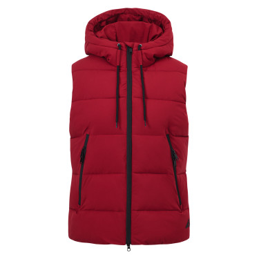 Chaleco acolchado sin mangas Euro-Star Isla para mujer Rojo profundo