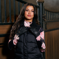 Chaleco acolchado sin mangas Imperial Riding Belle para mujer Negro