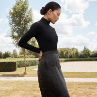 Falda acolchada Euro-Star Amber para mujer Negro