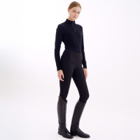 Legging de equitación Euro-Star Empower winter FullGrip para mujer Negro