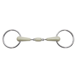 Filete 2 anillas Feeling flexi con embocadura de 3 piezas