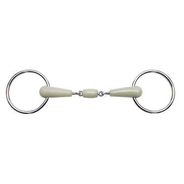 Filete 2 anillas Feeling flexi con embocadura de 3 piezas