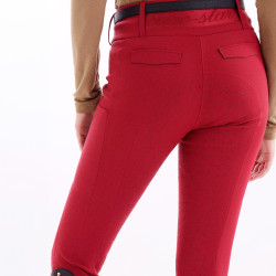 Legging de equitación Euro-Star Enforce winter FullGrip mujer Amaranto