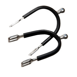 Espuelas Feeling Polo de acero inoxidable chapadas de goma