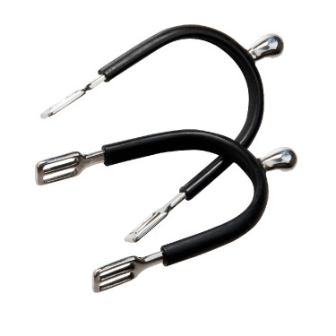 Espuelas Feeling Polo de acero inoxidable chapadas de goma