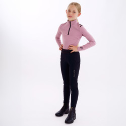 Legging de equitación Euro-Star Impress FullGrip para niños Negro