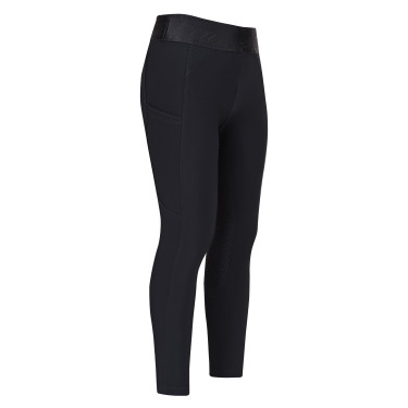 Legging de equitación Euro-Star Impress FullGrip para niños Negro