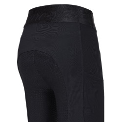 Legging de equitación Euro-Star Impress FullGrip para niños Negro