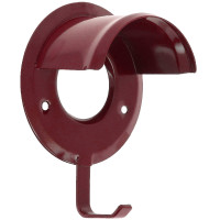 Portabrida enfundada de plástico Burdeos