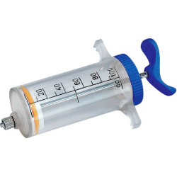 Jeringuilla dosificadora con pistón