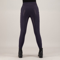 Leggings de equitación HV Polo Estrelle FullGrip para mujer Madera Beige