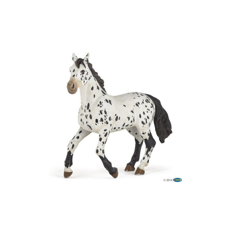 Figurita Appaloosa negro Papo
