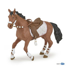 Figurine Cheval de la cavaliÃ¨re fashion hiver Papo