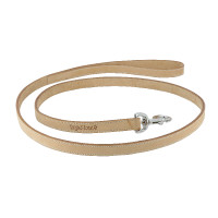 Correa de cuero Diego & Louna para perro Natural Marrón