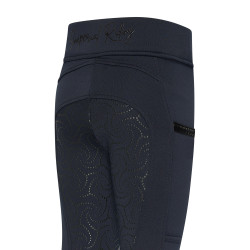 Leggings de equitación Imperial Riding Teddy FullGrip para niños Marino Azul marino