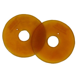 Arandelas Norton para filete/bocado abiertas Natural Marrón