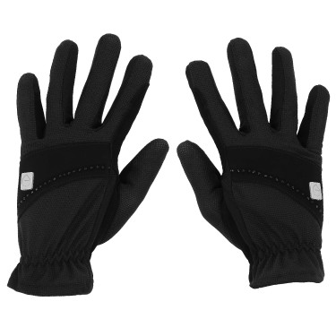 Guantes Equi-Theme Strass Negro