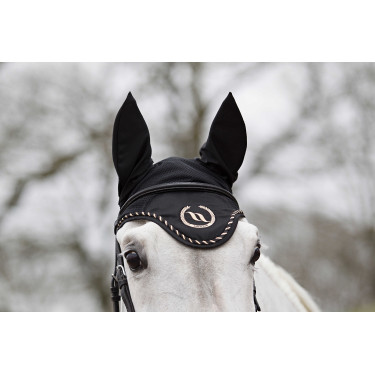 Orejeras antimoscas Back On Track con orejas Negro