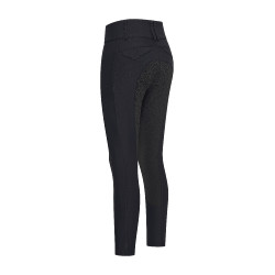 Pantalón de equitación Euro-Star Aurelle mujer Grip Connect Negro
