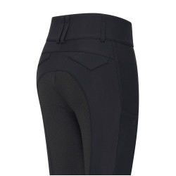 Pantalón de equitación Euro-Star Aurelle mujer Grip Connect Negro