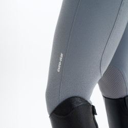 Pantalón de equitación Euro-Star Camillo original con grip en las rodillas para hombre Titanio Gris