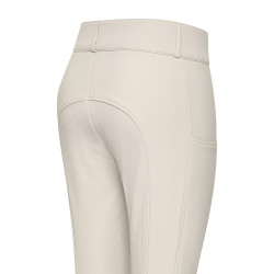 Pantalón de equitación Imperial Riding Bilou FullGrip para mujer Gris / arena
