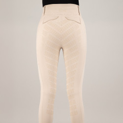 Pantalón de equitación Imperial Riding Fairytale FullGrip mujer Gris / arena