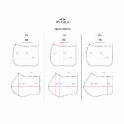 Manta de silla HV Polo Kelly Dressage Negro