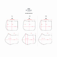 Manta de silla HV Polo Lisa Dressage Champán Beige