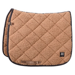 Manta de silla HV Polo Lisa Dressage Almendra Marrón