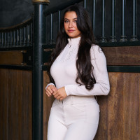 Top Imperial Riding Alinda mujer Gris / arena