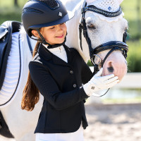 Chaqueta de concurso Imperial Riding Basic para niños Negro
