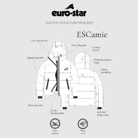 Chaqueta Euro-Star Camie para niños Saúco Marrón