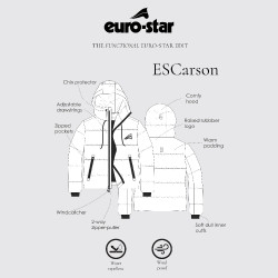 Chaqueta Euro-Star Carson hombre Marino Azul marino