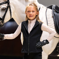 Chaleco sin mangas Imperial Riding Cybil para niños Negro