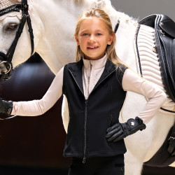 Chaleco sin mangas Imperial Riding Cybil para niños Negro Chaleco sin mangas Imperial Riding Cybil para niños Negro