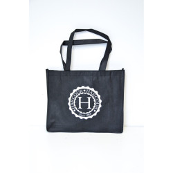 Bolsa no tejida Harcour sin etiqueta colgante Negro